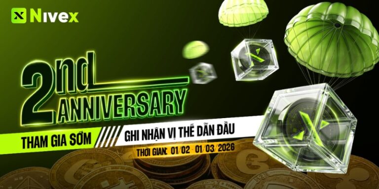 NIVEX 2ND ANNIVERSARY – NHẬN AIRDROP ĐIỂM NXT TỪ GIAO DỊCH THỰC