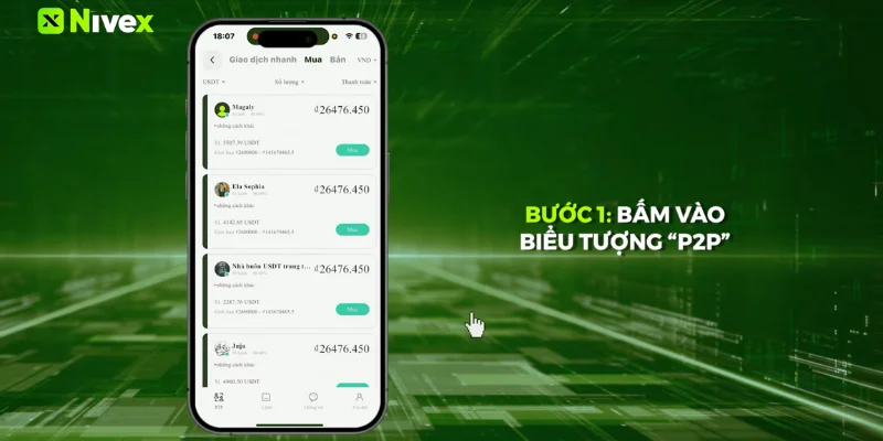 Hướng Dẫn Giao Dịch P2P Trên Nivex