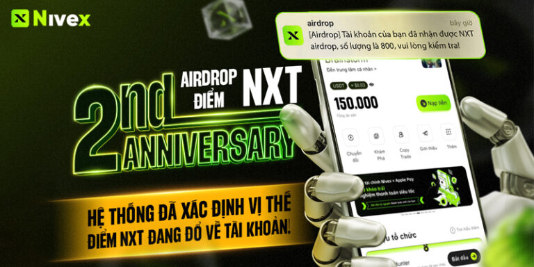 NIVEX 2ND ANNIVERSARY – Airdrop điểm NXT
